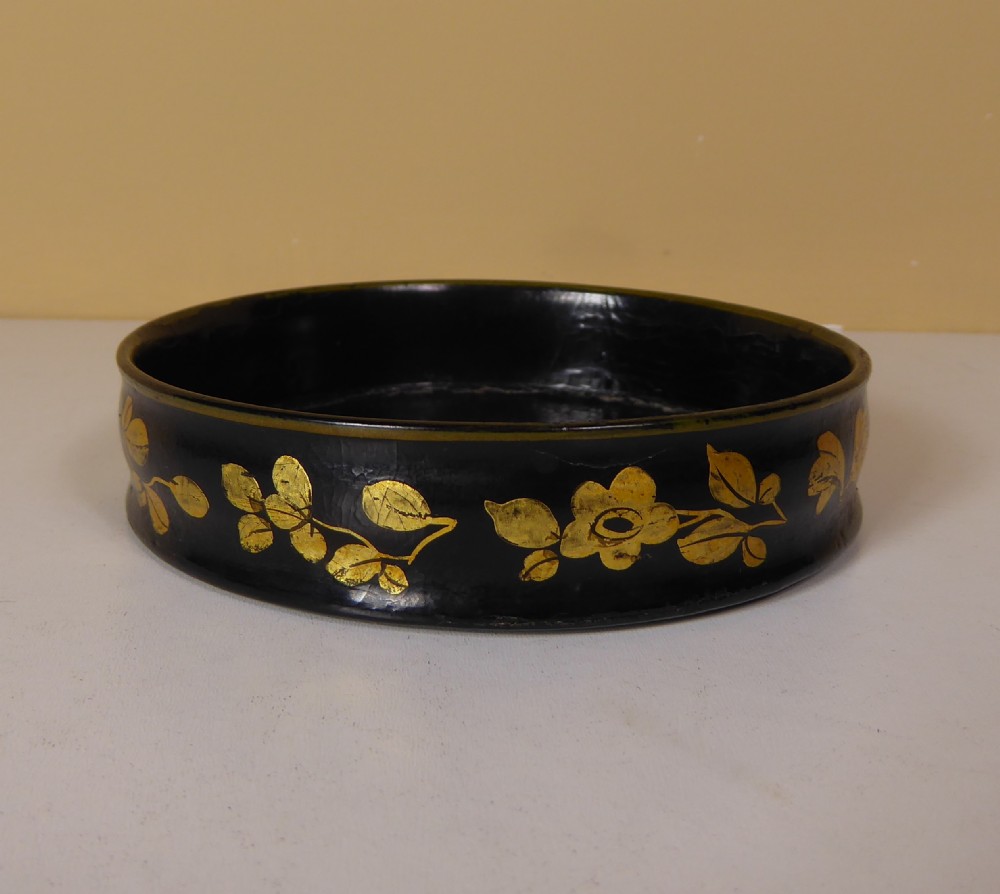 REGENCY PAPIER MACHE BOTTLE COASTER