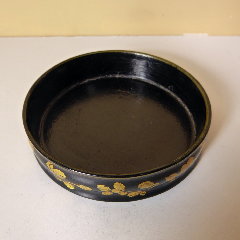 REGENCY PAPIER MACHE BOTTLE COASTER View II
