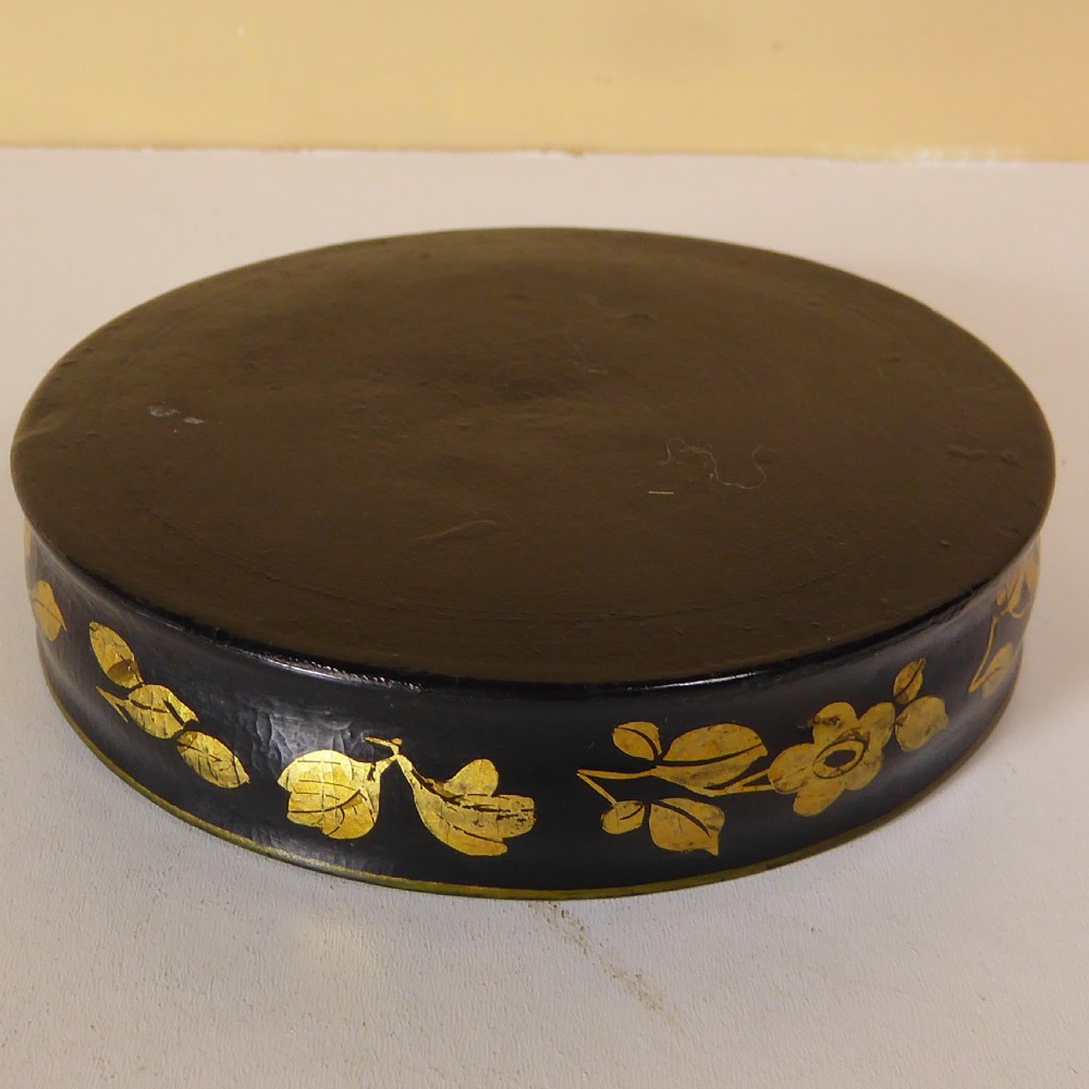 REGENCY PAPIER MACHE BOTTLE COASTER View III