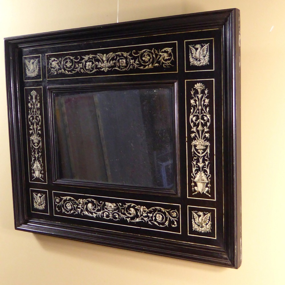 19TH C INLAID MILANESE MIRROR View VI