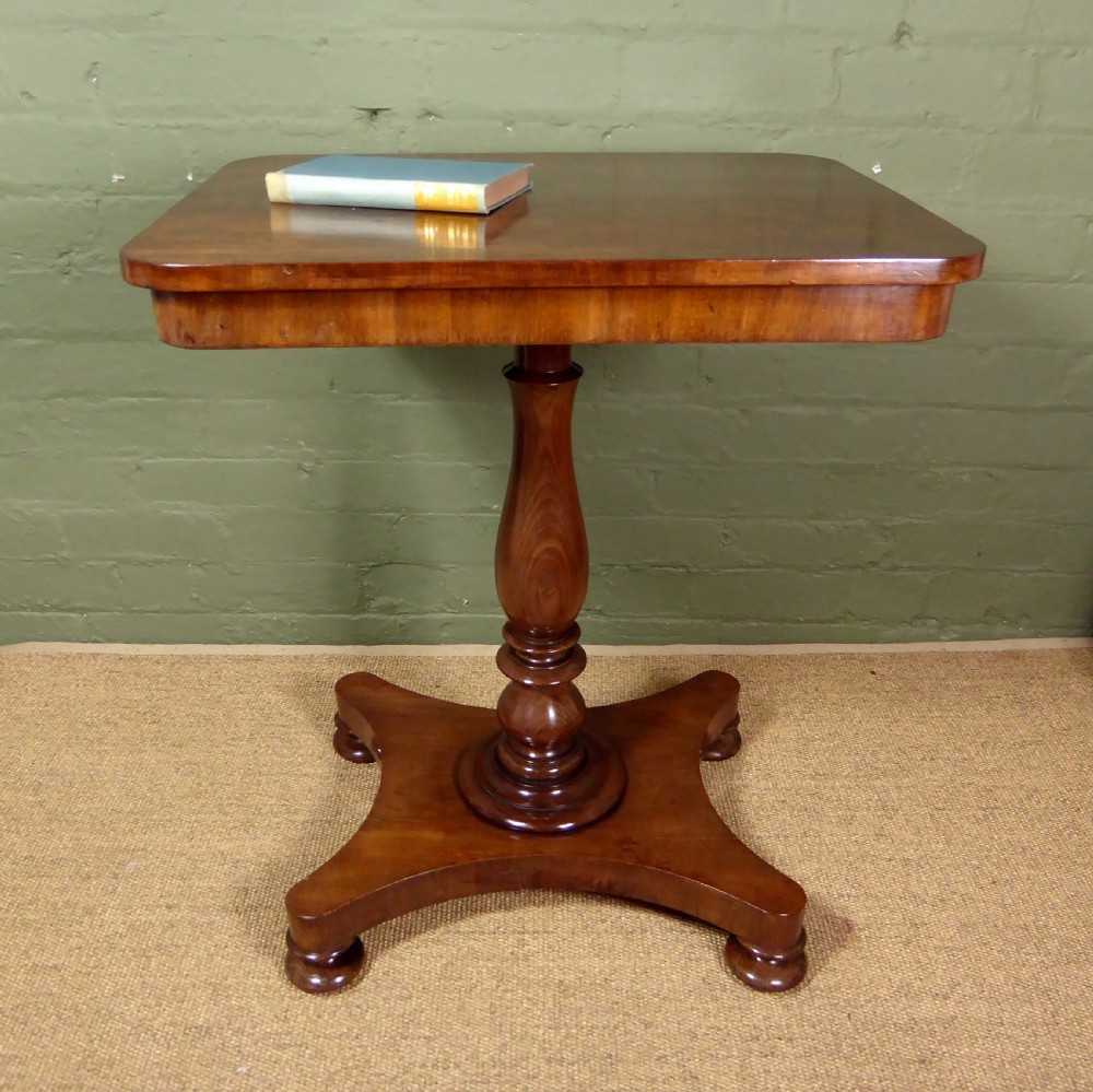 19TH C MAHOGANY LAMP TABLE View II