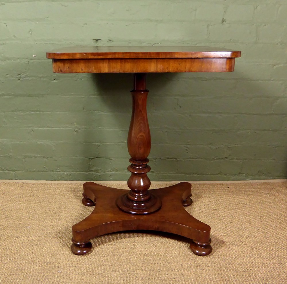 19TH C MAHOGANY LAMP TABLE View III