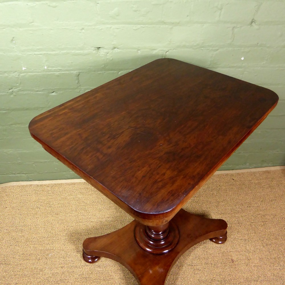 19TH C MAHOGANY LAMP TABLE View V