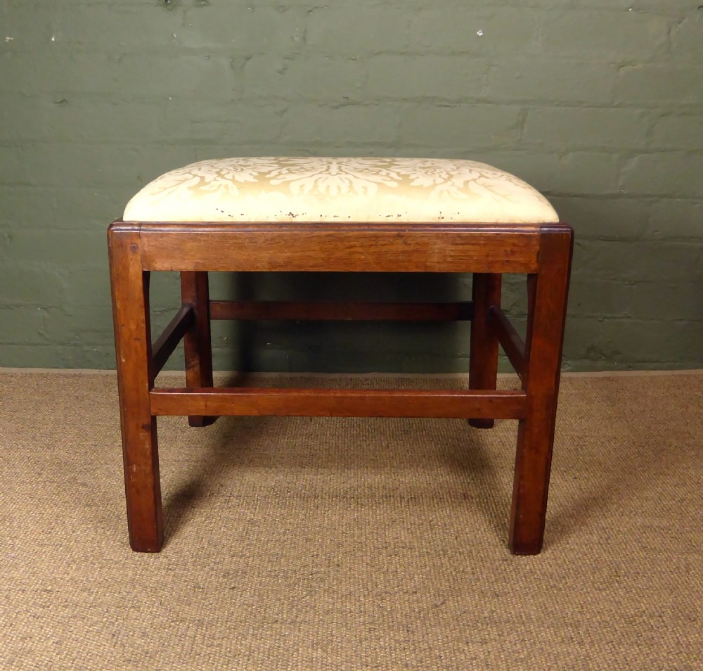 GEORGE III MAHOGANY STOOL