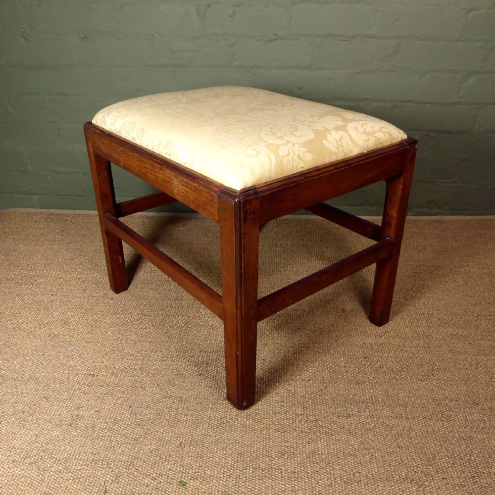GEORGE III MAHOGANY STOOL View II