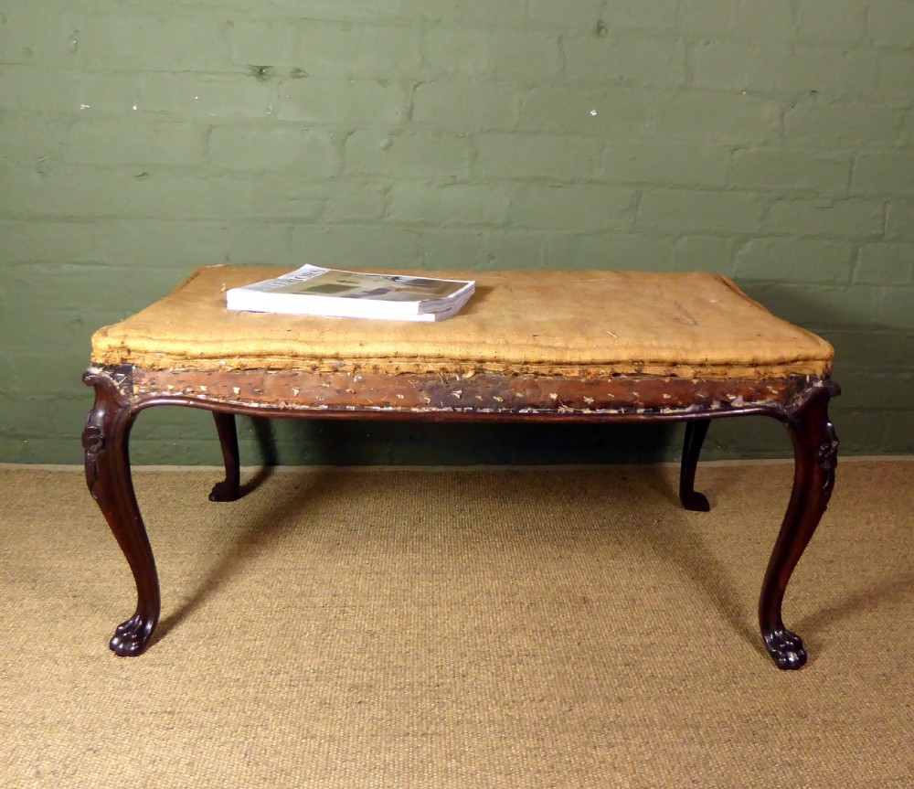 LARGE 19TH C ROSEWOOD CENTRE STOOL View II