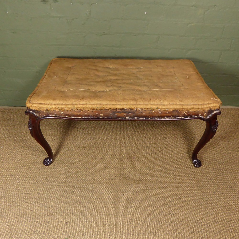 LARGE 19TH C ROSEWOOD CENTRE STOOL View V