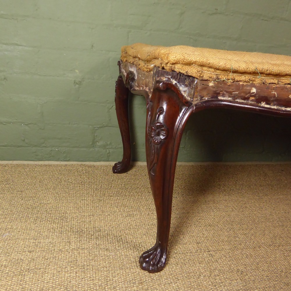 LARGE 19TH C ROSEWOOD CENTRE STOOL View VI