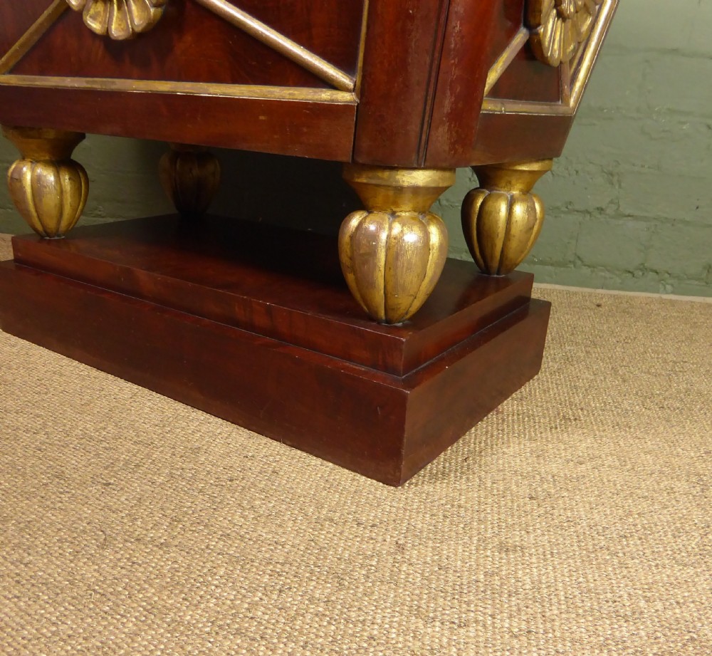 LARGE REGENCY MAHOGANY WINE COOLER View V