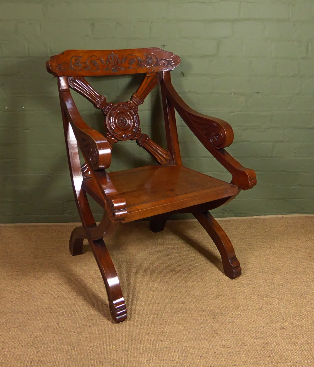 LARGE OAK CHAIR