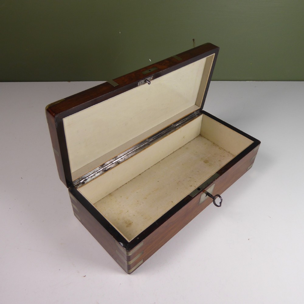 GOOD QUALITY 19TH C ROSEWOOD BOX View V