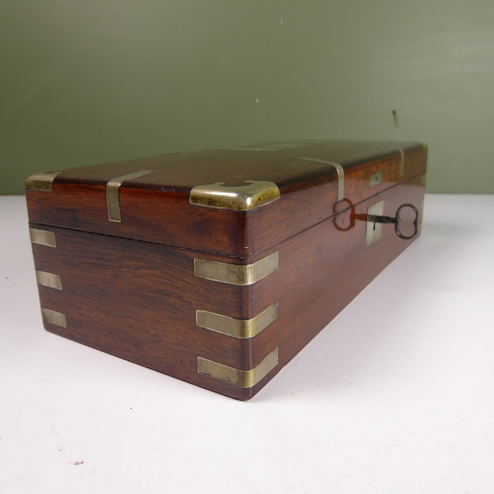 GOOD QUALITY 19TH C ROSEWOOD BOX View VI