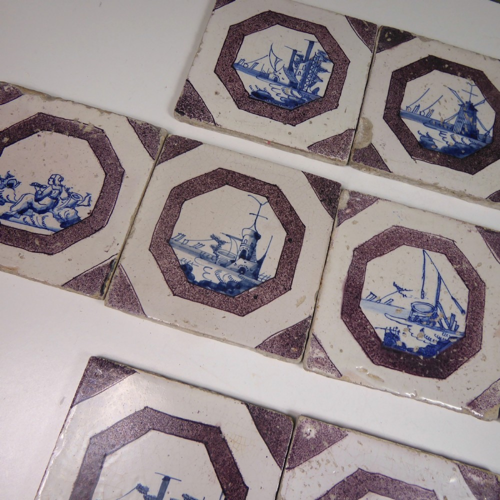 SET OF 18TH C DELFT TILES View V