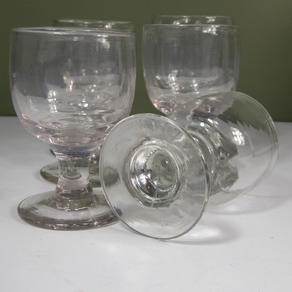COLLECTION OF 6 EARLY 19TH C WINE GLASSES View IV