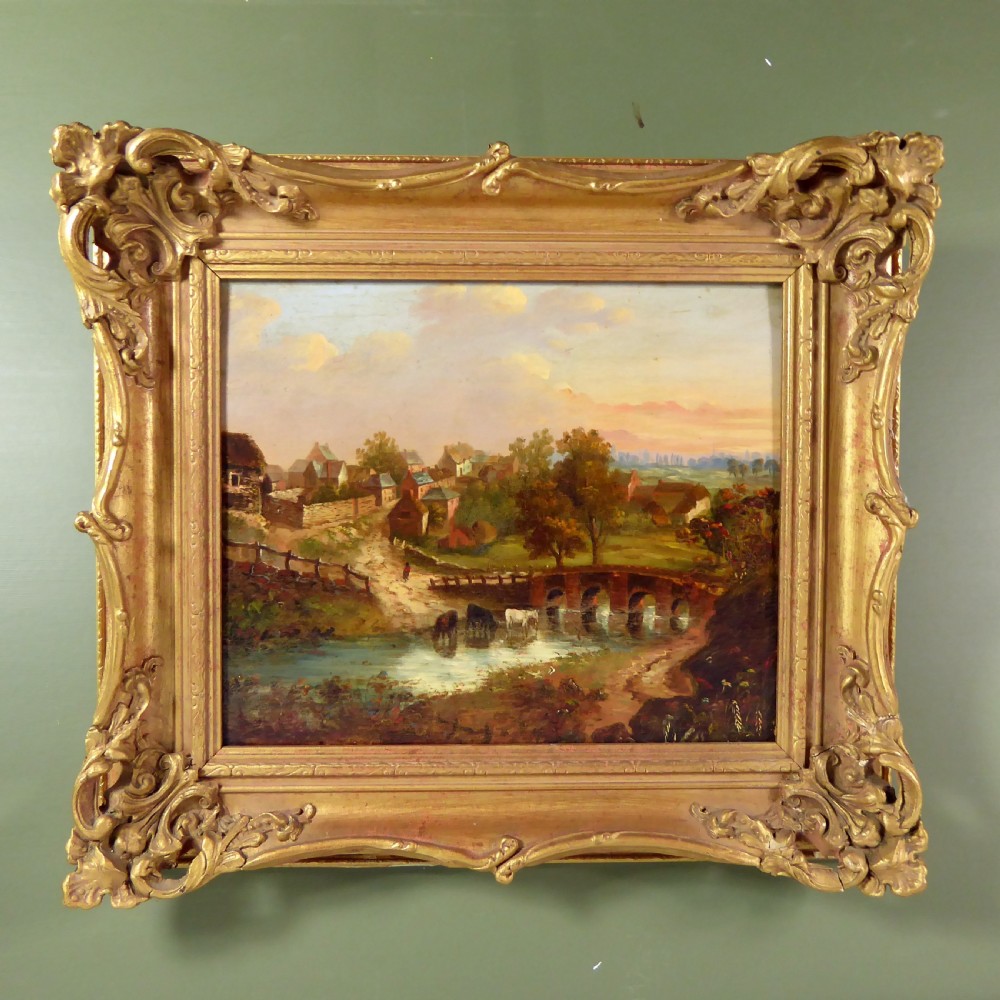 18TH C OIL PAINTING