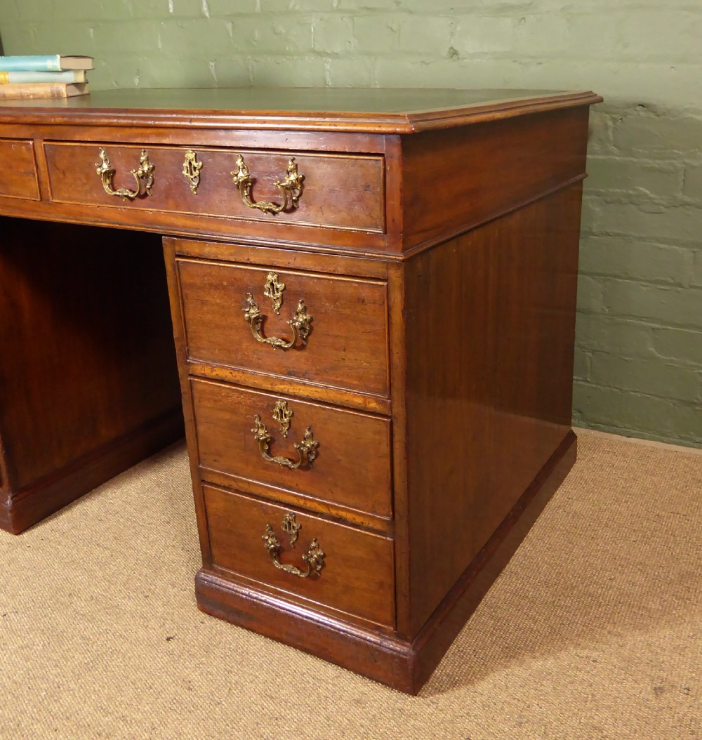 GEORGE III MAHOGANY PEDESTAL DESK View II