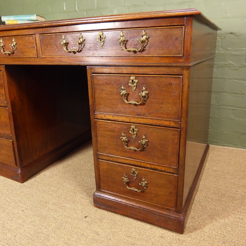 GEORGE III MAHOGANY PEDESTAL DESK View IV