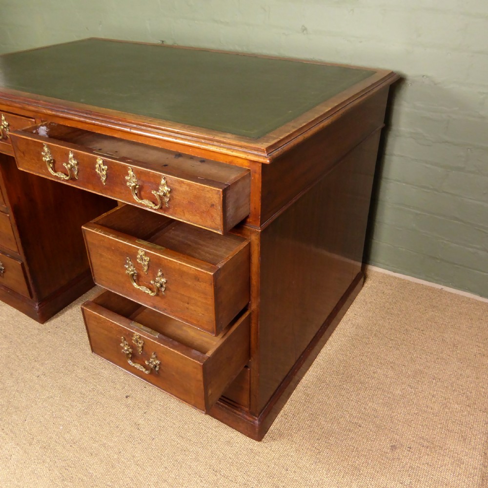 GEORGE III MAHOGANY PEDESTAL DESK View V