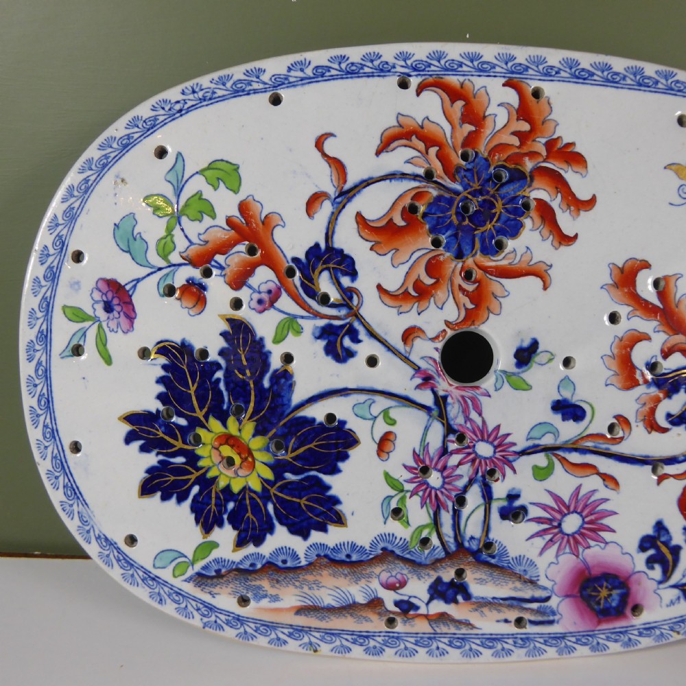 19TH C IRONSTONE DRAINER View II