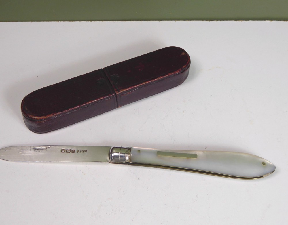 SILVER & MOTHER OF PEARL PENKNIFE View IV