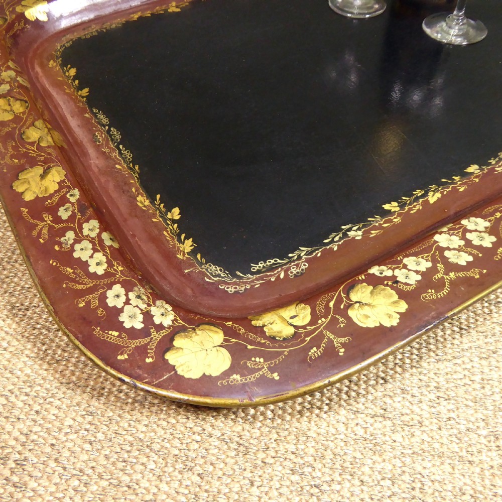 19TH C PAPIER MACHE TRAY BY WALTON View III