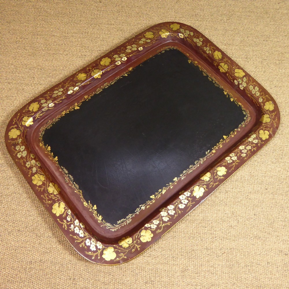 19TH C PAPIER MACHE TRAY BY WALTON View V