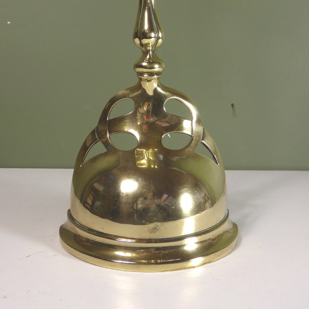 19TH C BRASS DOOR PORTER, DOOR STOP View II