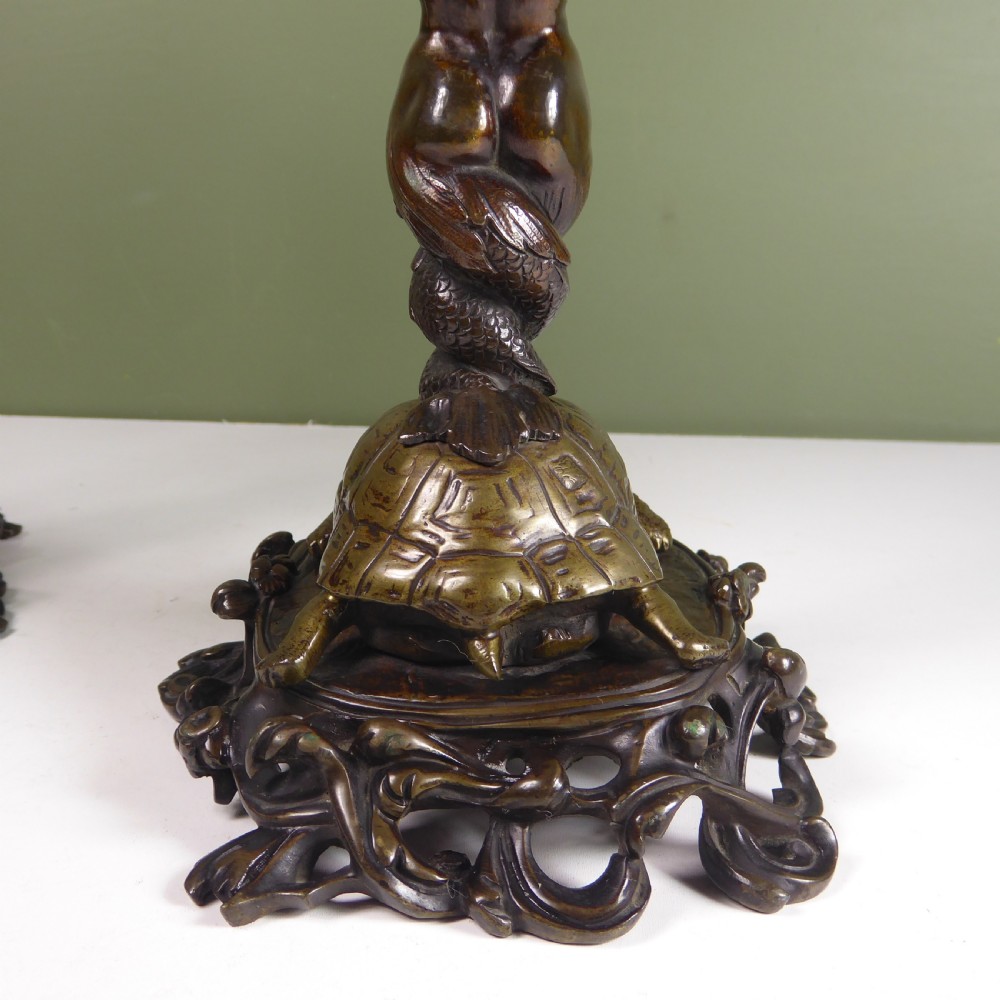 PAIR OF REGENCY BRONZE TAZZA View V