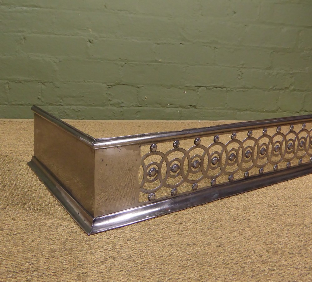 GEORGE III BURNISHED STEEL FIRE FENDER View V