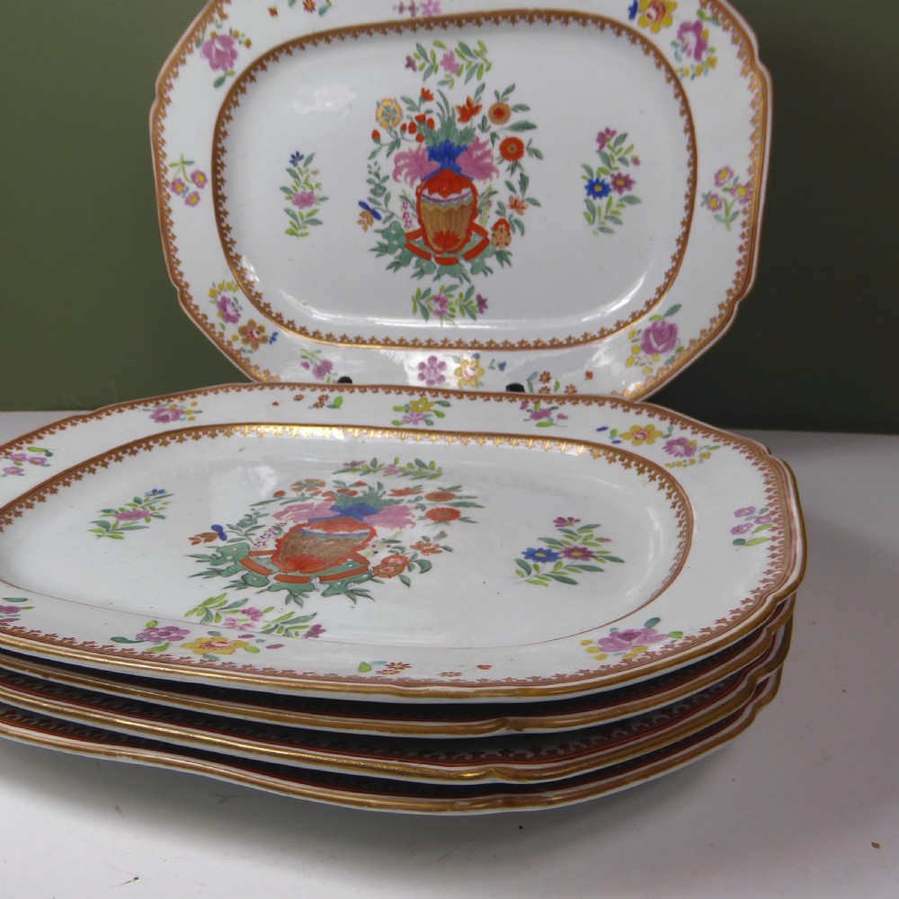 SET OF 5 19TH C IRONSTONE PLATES View II
