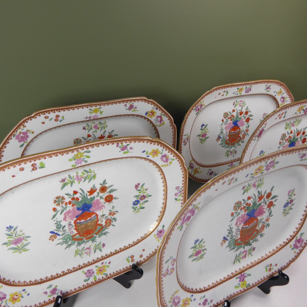 SET OF 5 19TH C IRONSTONE PLATES View V