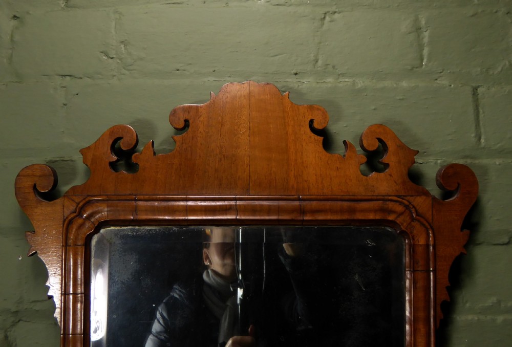 18TH C WALNUT MIRROR View IV