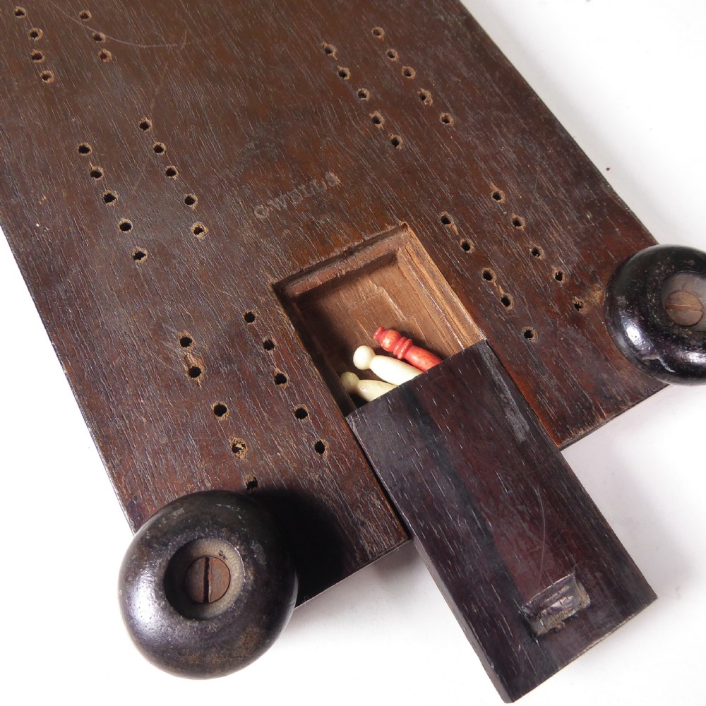 19th C Inlaid Cribbage Board View III
