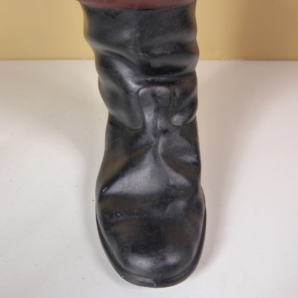 19TH C POTTERY RIDING BOOT View IV