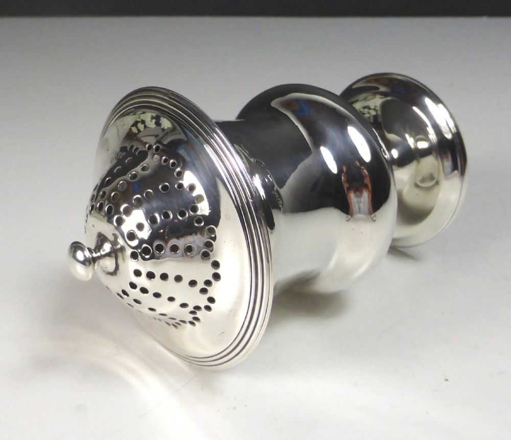 EARLY 19TH C SILVER SUGAR CASTOR