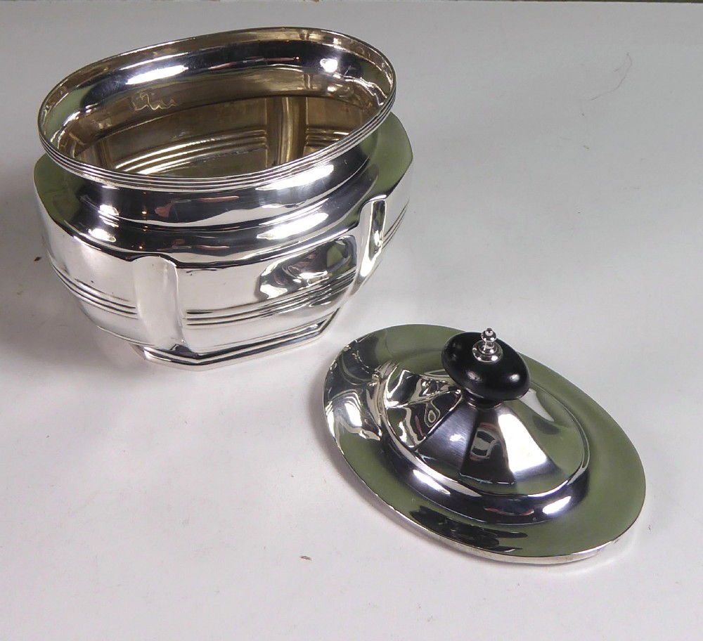 SOLID SILVER CADDY 1909 View V