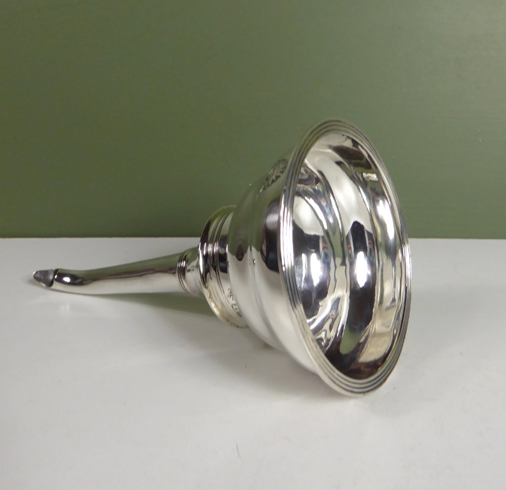 REGENCY SILVER WINE FUNNEL 1810