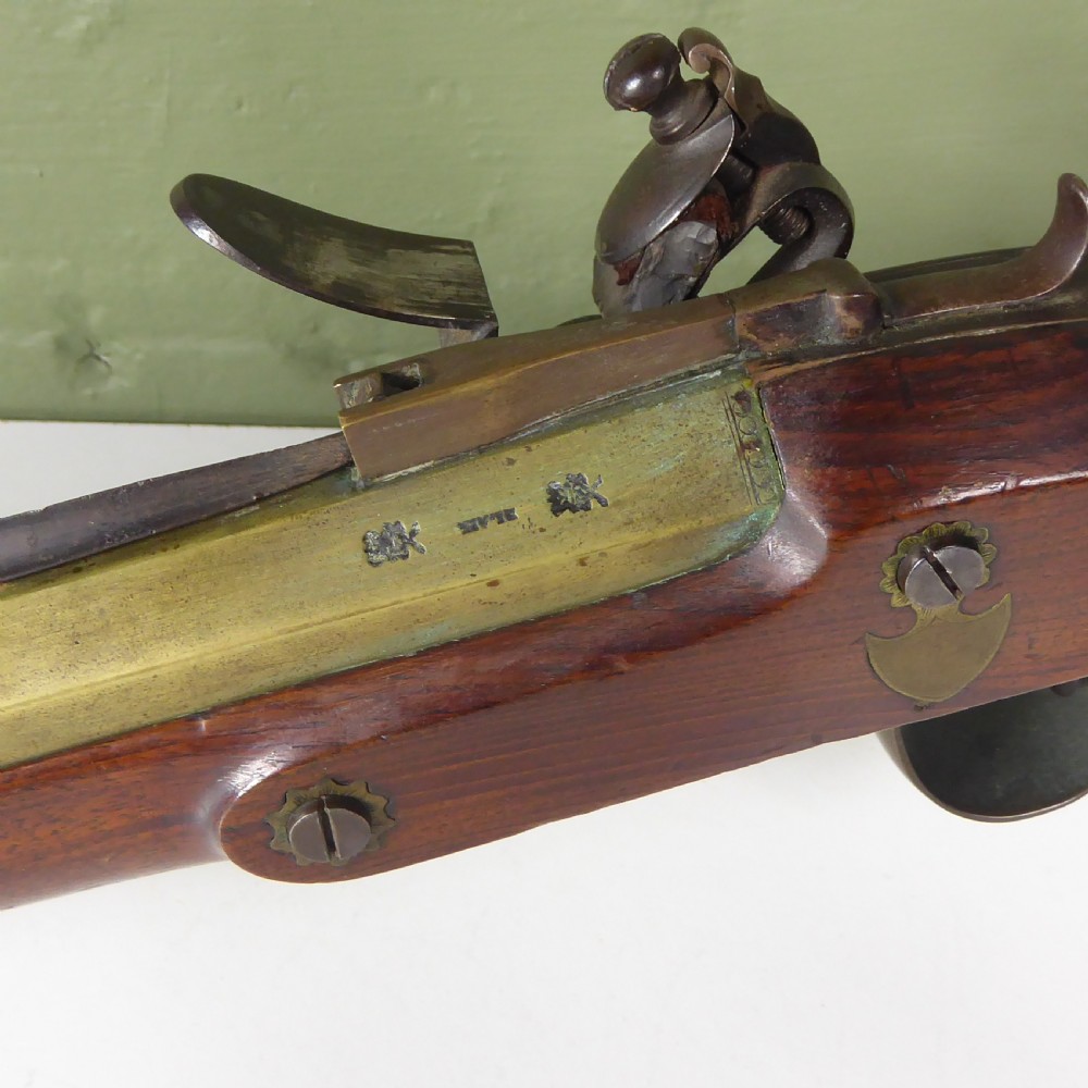 18TH C BLUNDERBUSS FIREARM GUN View V