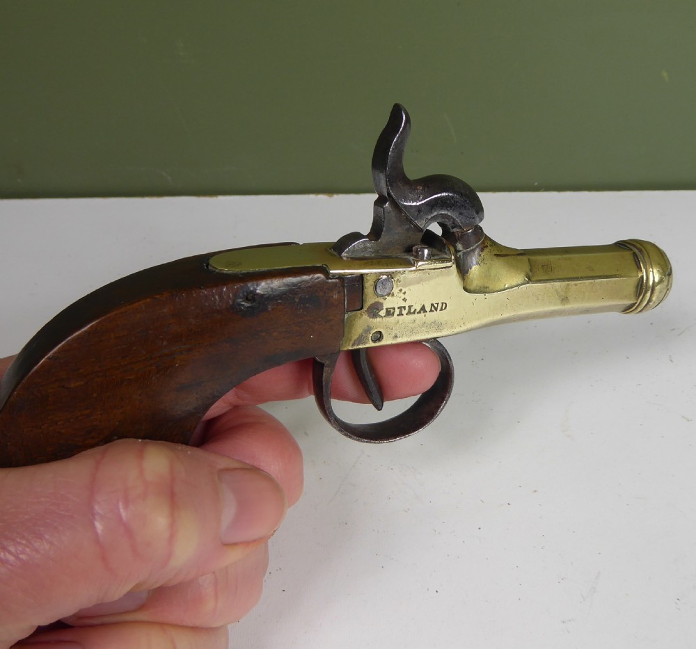 19TH C PERCUSSION POCKET PISTOL View VI