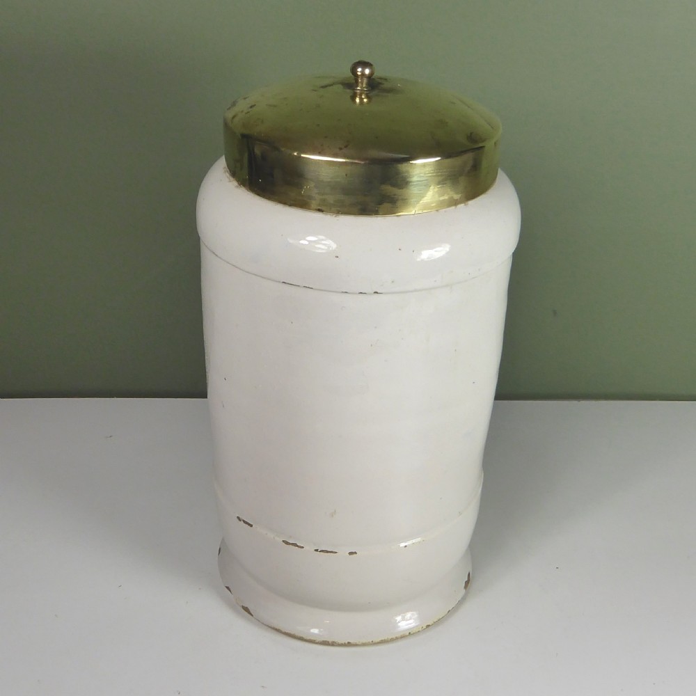 EARLY 18TH C DELFT POTTERY APOTHECARY JAR View IV