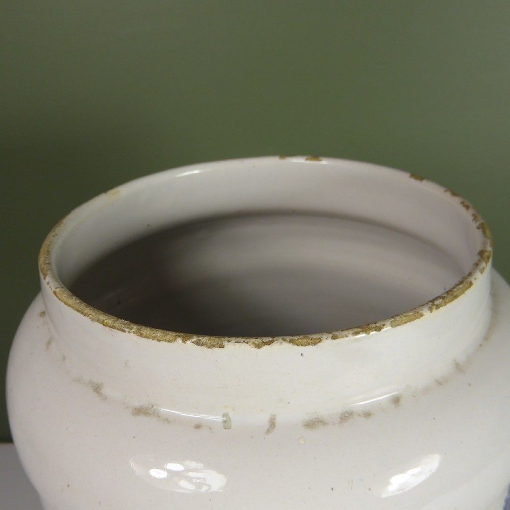 EARLY 18TH C DELFT POTTERY APOTHECARY JAR View VI