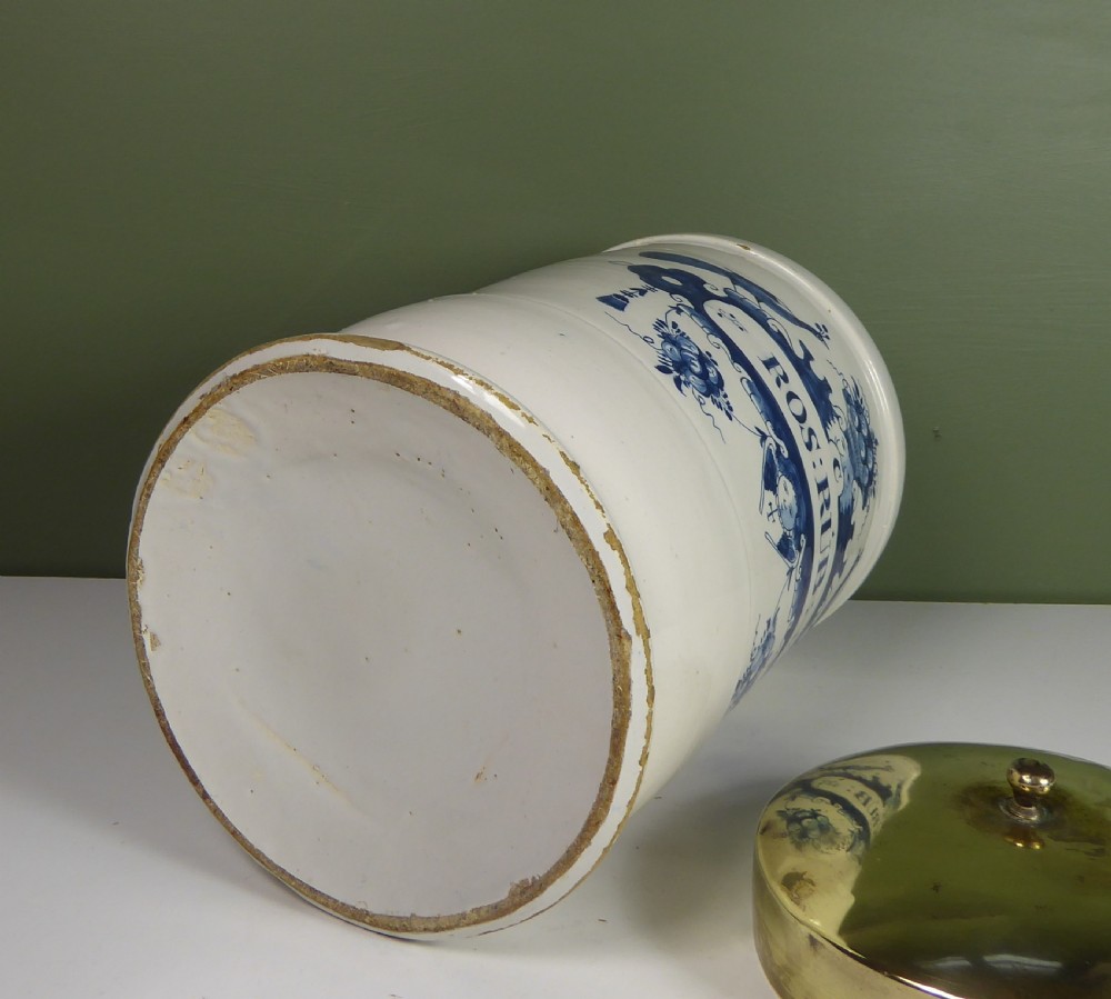 EARLY 18TH C DELFT POTTERY APOTHECARY JAR View VII