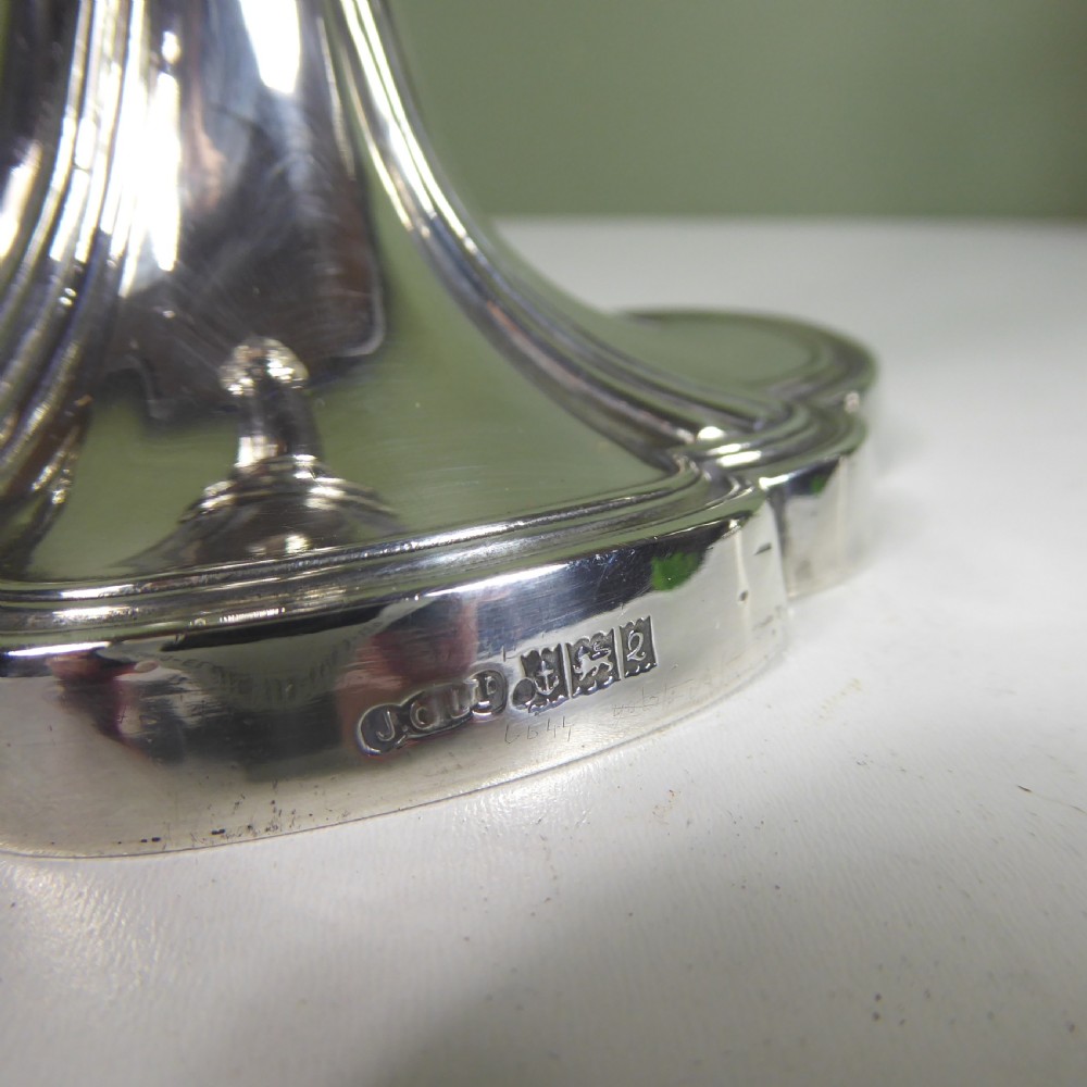 PAIR OF SILVER CANDLESTICKS View IV