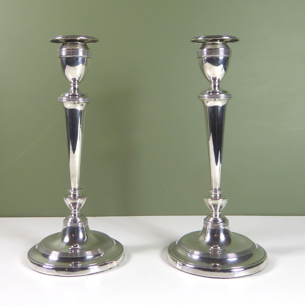PAIR OF SILVER CANDLESTICK 1908