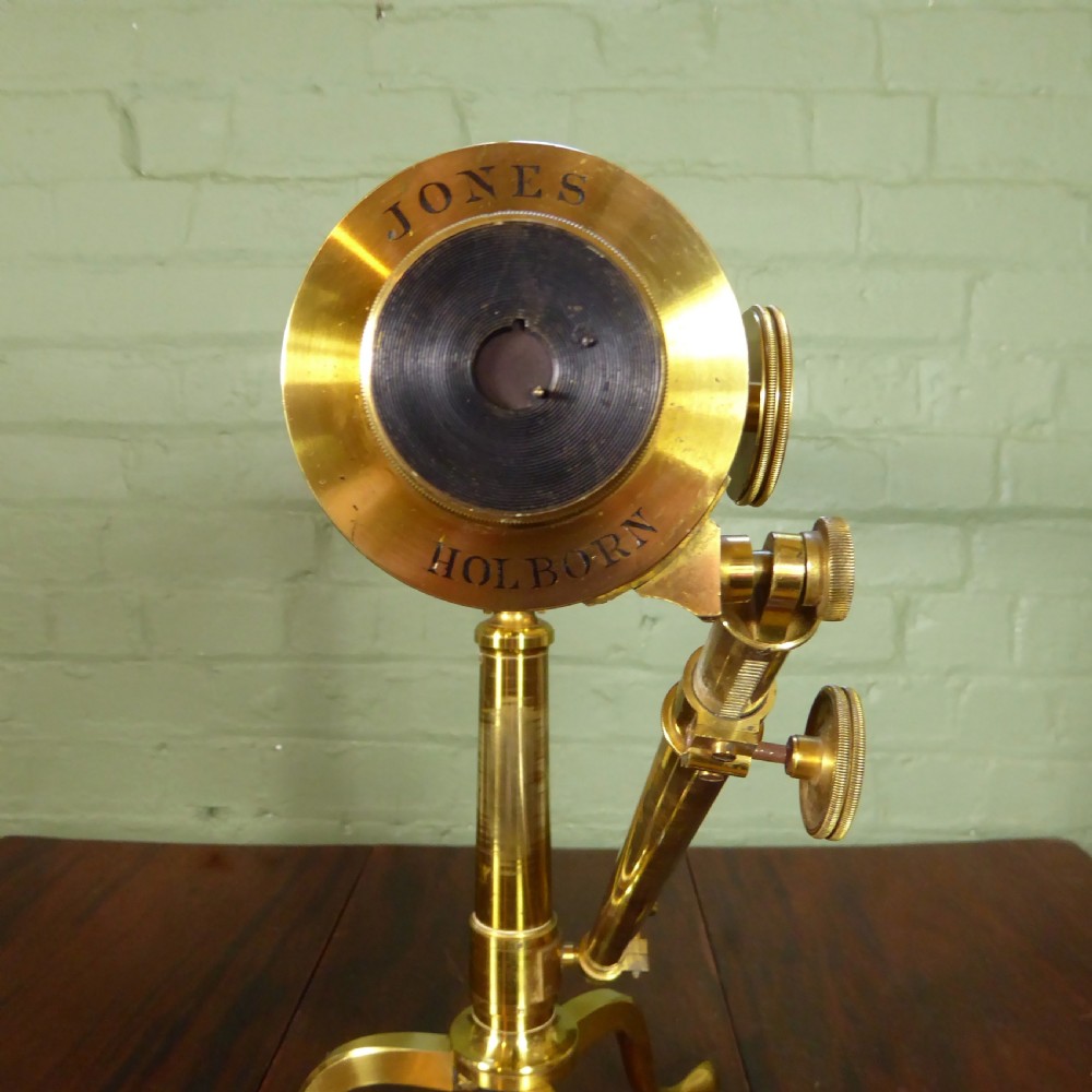 LARGE 19TH C BRASS TELESCOPE View VI