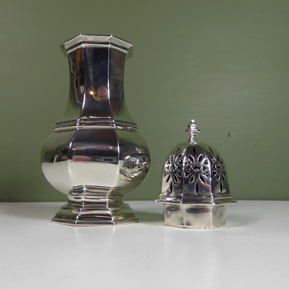 SOLID SILVER SUGAR CASTOR View V