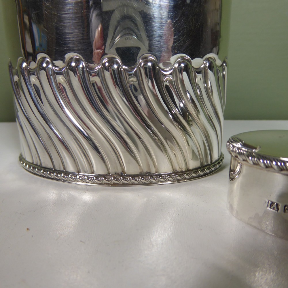 SOLID SILVER TEA CADDY View VII