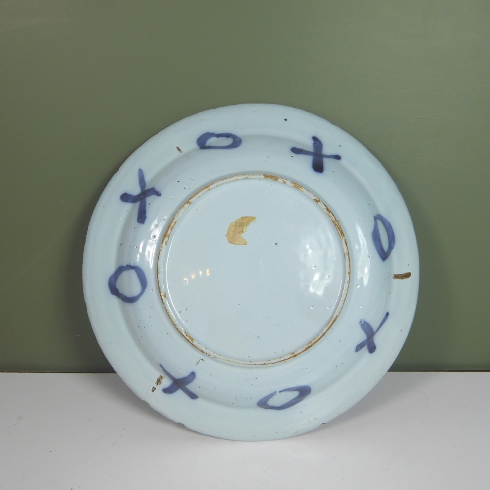 EARLY 18TH C DELFT CHARGER View V