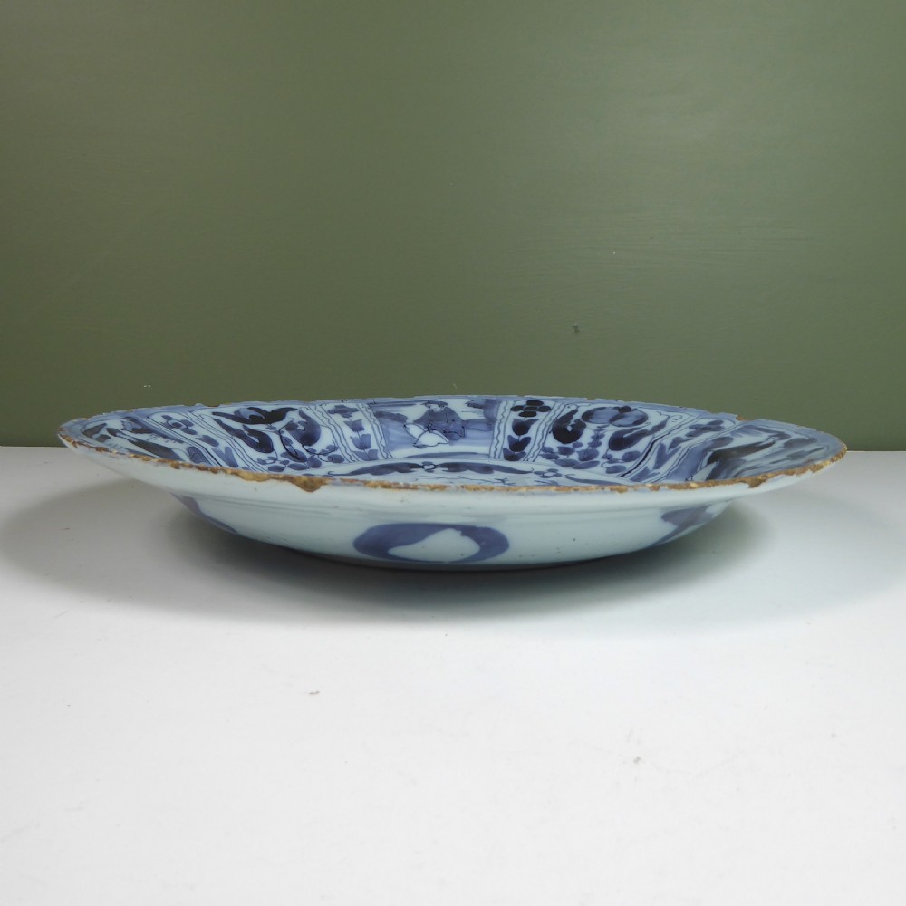 EARLY 18TH C DELFT CHARGER View VI