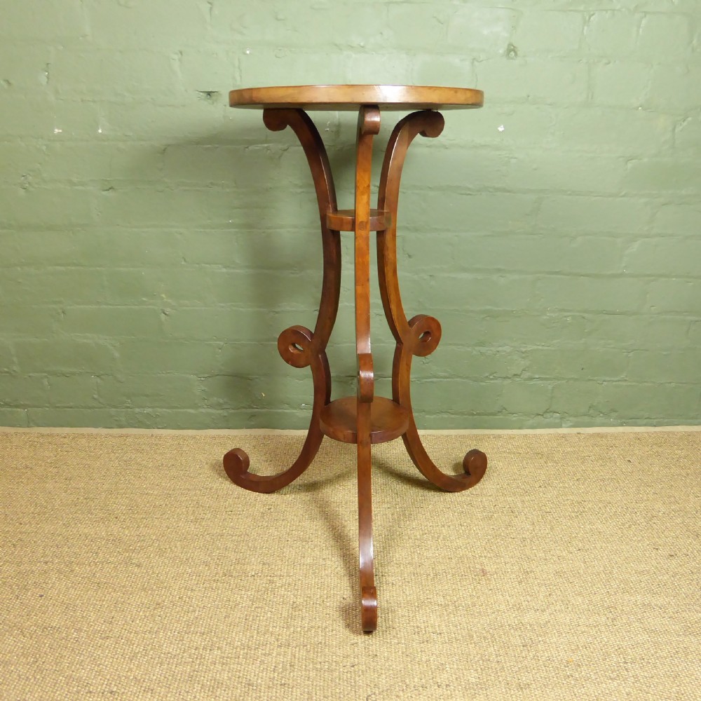 19TH C FRUITWOOD STAND, TORCHERE View II